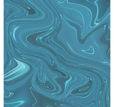 Swirling fluid pattern bathroom wall sticker - TenStickers