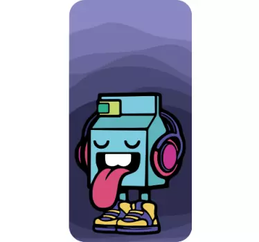Machine sticking out tongue Samsung stickers - TenStickers