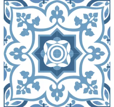 Traditional vintage portuguese blue tiles  tile transfer - TenStickers
