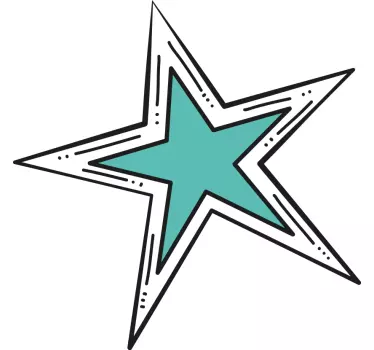 Star Shape Element Location sticker - TenStickers