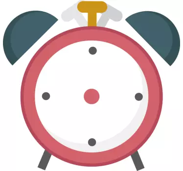 Classic alarm design clock wall sticker - TenStickers