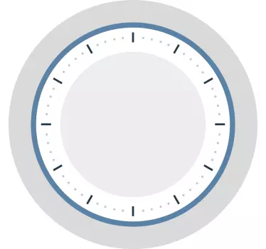 Modern timepiece clock wall sticker - TenStickers