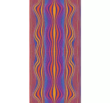 Psychedelic groovy lines Samsung decal - TenStickers