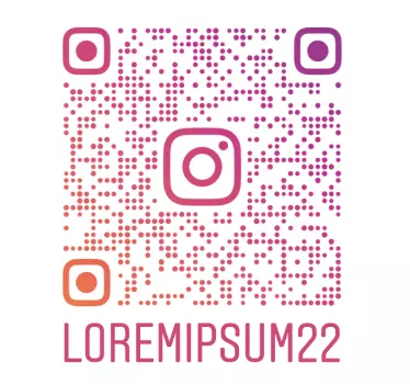 Multicolor Instagram QR code custom sticker - TenStickers