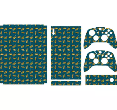 Xbox wrap banana pattern skin - TenStickers
