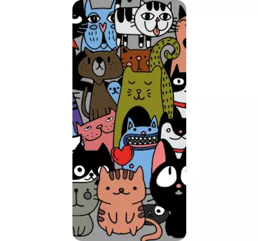 Feline friends collection Samsung stickers - TenStickers