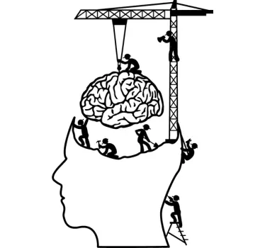 Brain at Work Decorative Decal - TenStickers