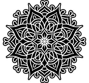Complex Motif geometric wall sticker - TenStickers
