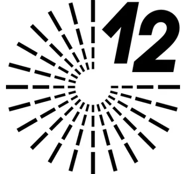 Progressive Clock Wall Decal - TenStickers