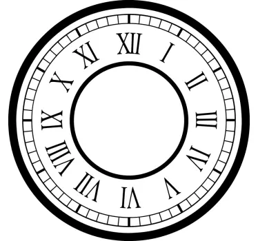 Classic Station Clock Sticker - TenStickers