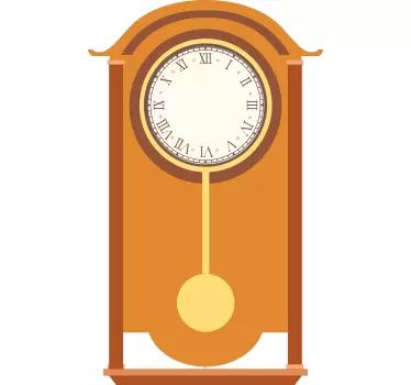 Classic Pendulum clock wall sticker - TenStickers