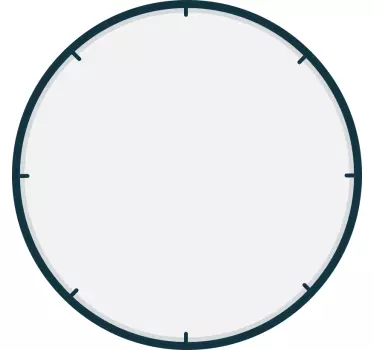 Sleek timepiece Style clock wall sticker - TenStickers