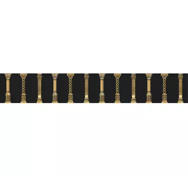 Elegant Column Motif wall border sticker - TenStickers
