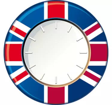 Great Britain Wall Clock Sticker - TenStickers