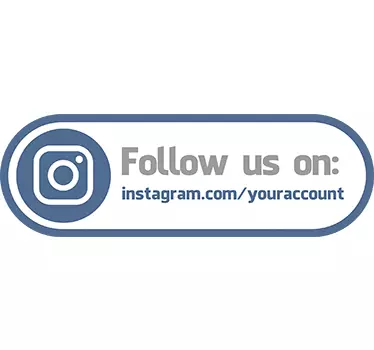 Follow Us Instagram Decal - TenStickers