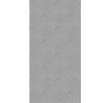 Grey tones floral pattern fridge decals - TenStickers