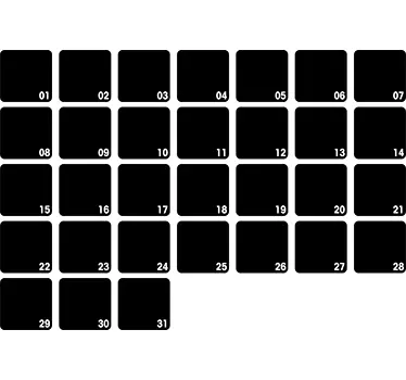 Month Planner Blackboard Sticker - TenStickers