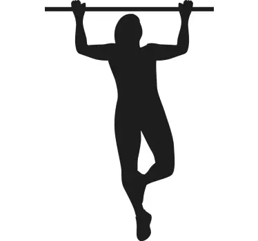 Football sticker athletic bar hang - TenStickers