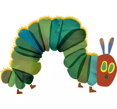 Hungry caterpillar insect kids room wall sticker - TenStickers