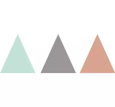 Colourful Triangles Decorative Stickers - TenStickers