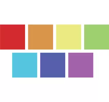Colourful Squares Sticker - TenStickers