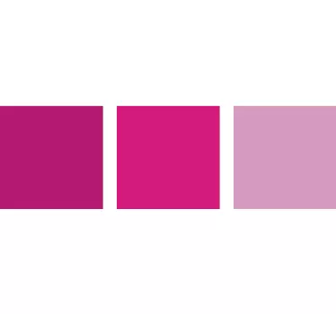 Pink Fade Squares Sticker - TenStickers