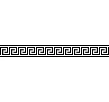 Simple Greek Border Sticker - TenStickers