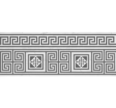 Greek Pattern Border Sticker - TenStickers