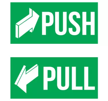 Push door sticker - TenStickers