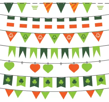 Saint Patrick's Day Bunting Sticker - TenStickers