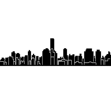 Palermo Skyline Sticker - TenStickers