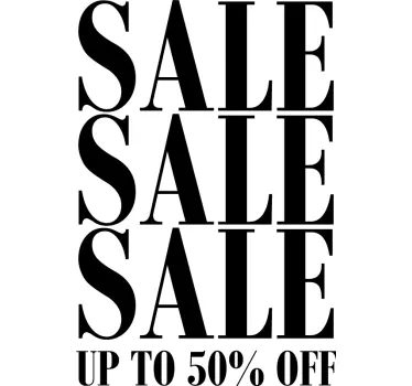Shop Sales shop window decal - TenStickers