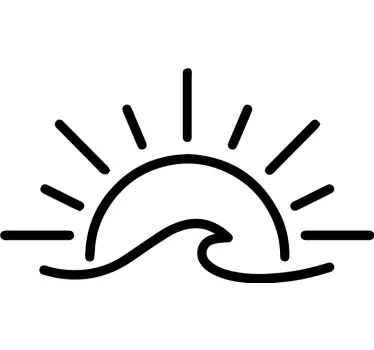Sun Wave caravan decals - TenStickers