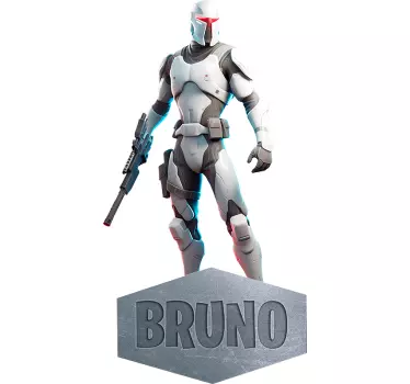 Cyber warrior video game decal - TenStickers