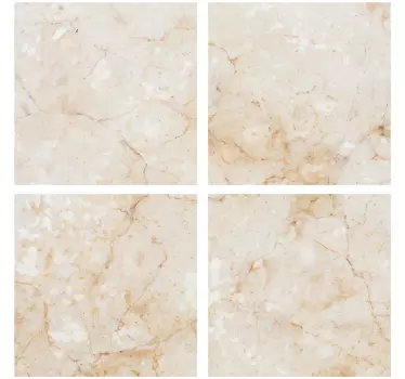Beige marble tile sticker - TenStickers