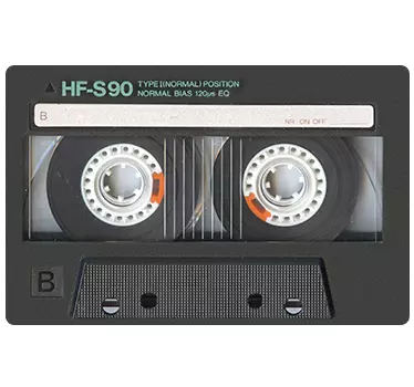 80s retro cassette laptop sticker - TenStickers
