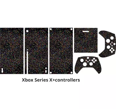 black glitter xbox skin - TenStickers