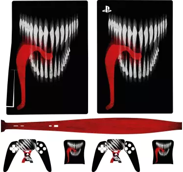 monster mouth skin PS5 stickers - TenStickers