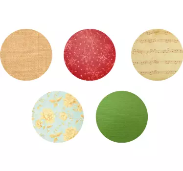 Christmas baubles christmas wall sticker - TenStickers