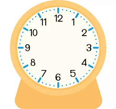 for children wall clock sticker - TenStickers