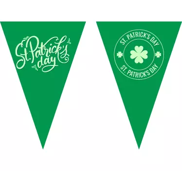 St. Patrick's Flags Shop Window Decal - TenStickers