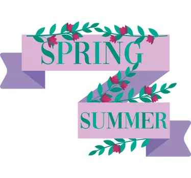 spring summer promo shop window sticker - TenStickers
