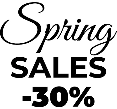 Spring shop window sticker for sales - TenStickers