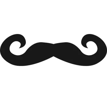 A Moustache On The Mirror - TenStickers