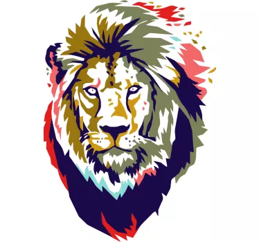 African Lion Wall Sticker - TenStickers