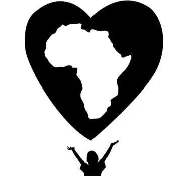 African love love wall decal - TenStickers
