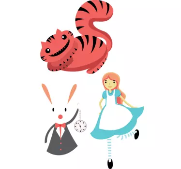 Alice in the Wonderland Sticker - TenStickers