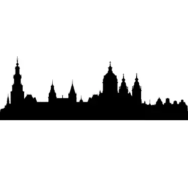Amsterdam Skyline Sticker - TenStickers