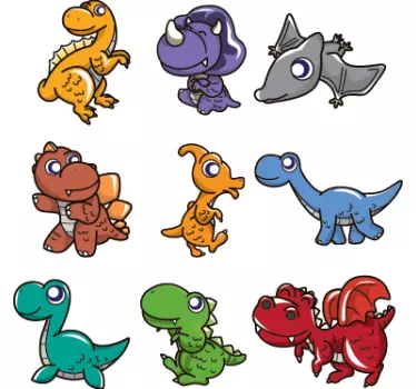 Baby Dinosaurs Decal Collection - TenStickers