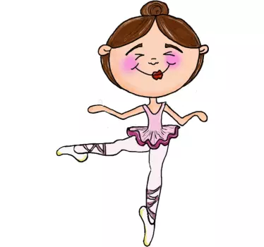 Ballerina Girl decal - TenStickers